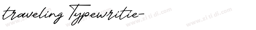 traveling Typewritie字体转换